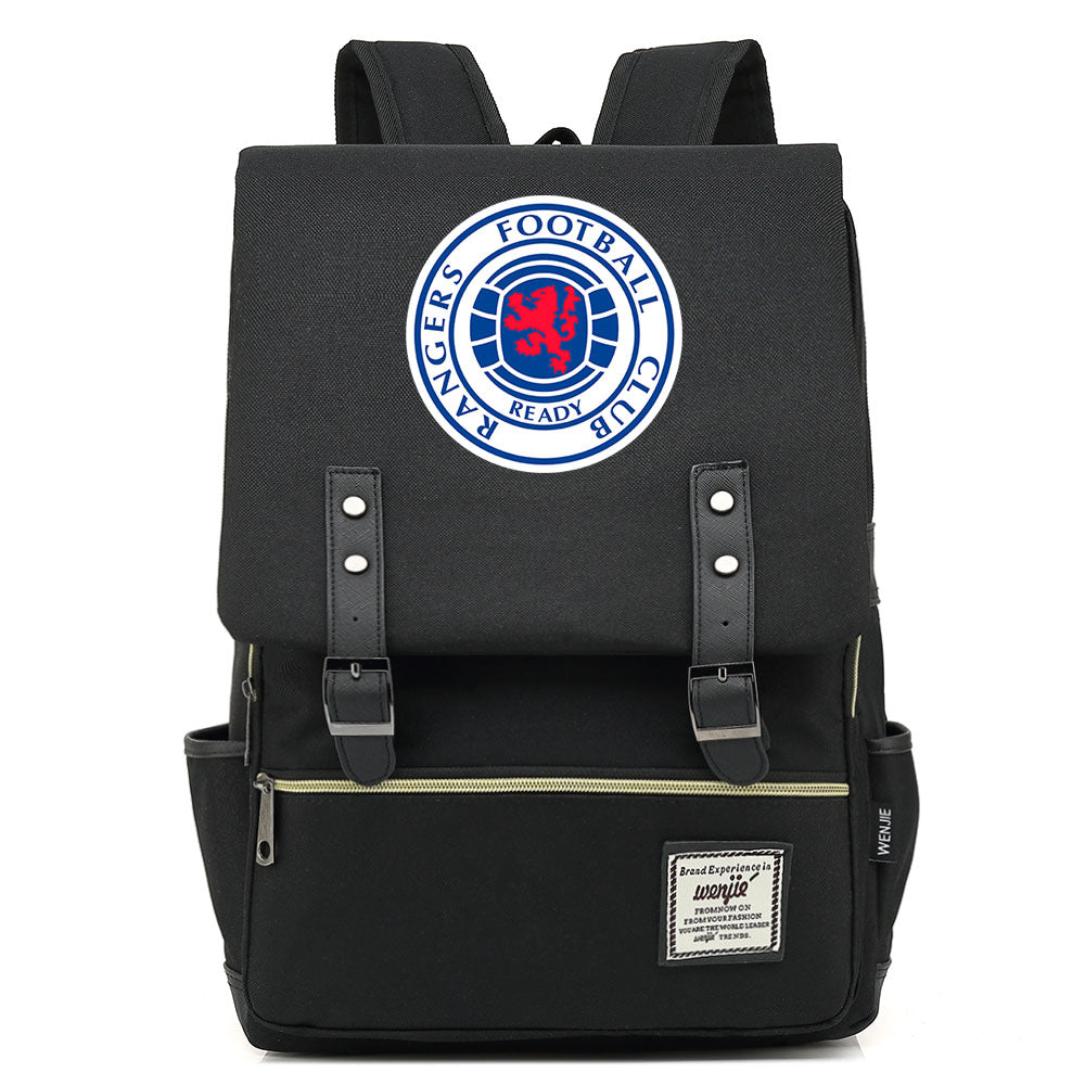 Rangers Football Club Canvas Travel Backpack School Book Bag