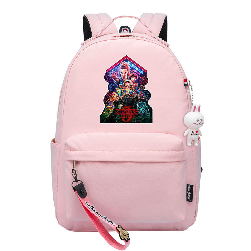 Strangers Things El Cosplay Backpack School Bag Water Proof