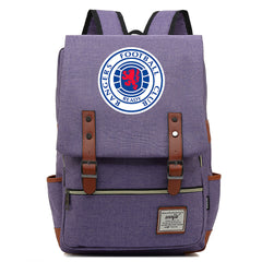 Rangers Football Club Canvas Travel Backpack School Book Bag