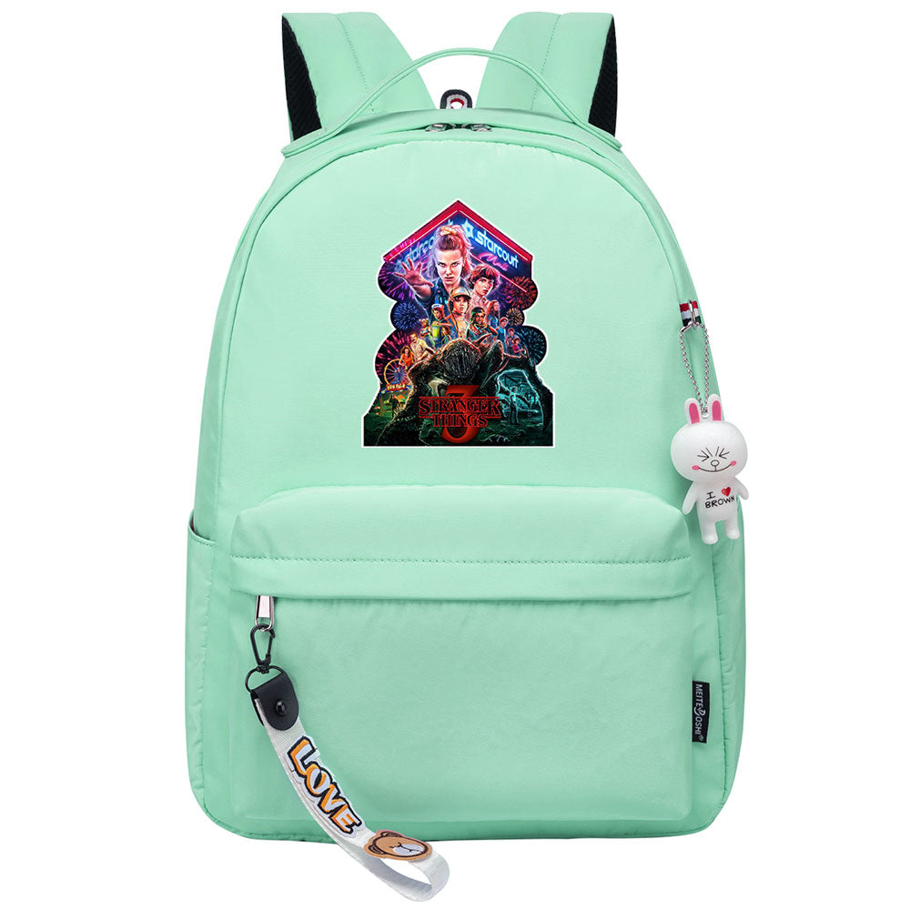Strangers Things El Cosplay Backpack School Bag Water Proof