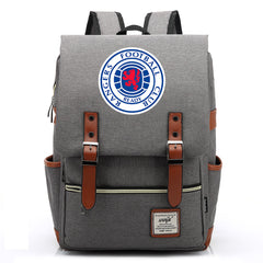 Rangers Football Club Canvas Travel Backpack School Book Bag