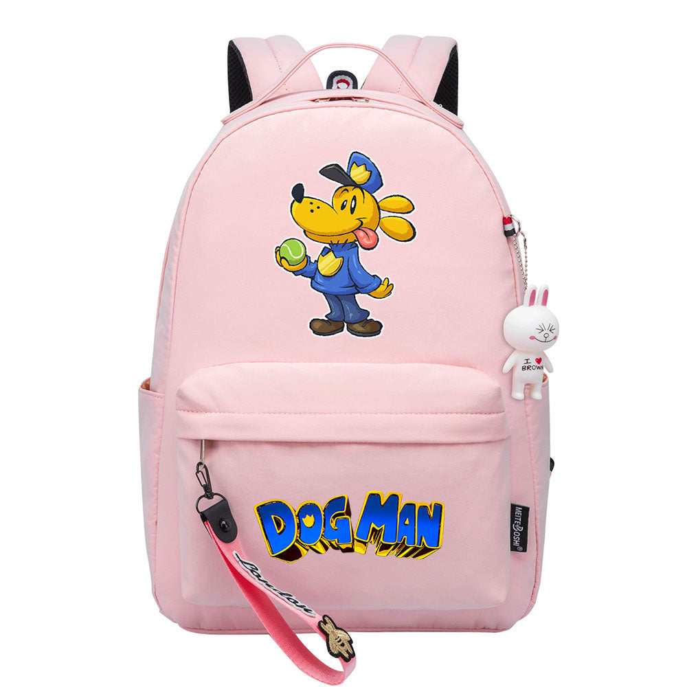 Dog Man Backpack Shoolbag Notebook Bag Gifts for Kids Students