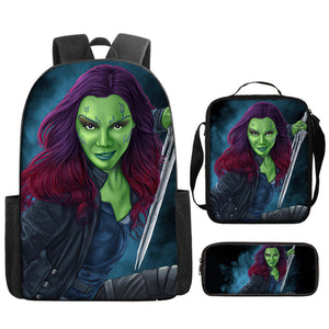 Guardians of the Galaxy Schoolbag Backpack Lunch Bag Pencil Case 3pcs Set Gift for Kids Students