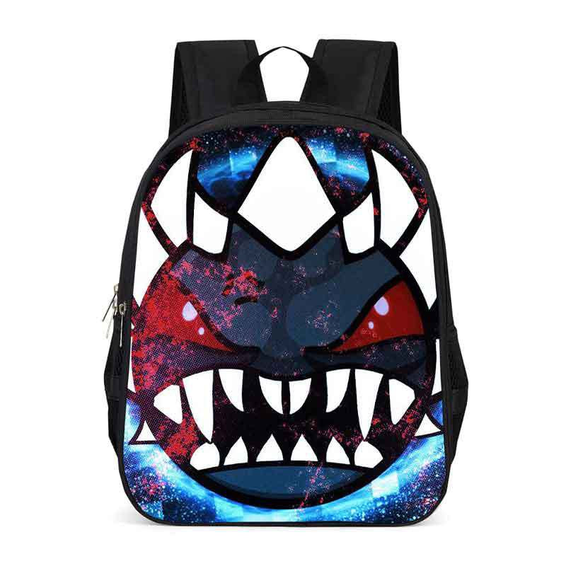 Geometry Dash Backpack School Sports Bag for Kids Boy Girl Kindergarten