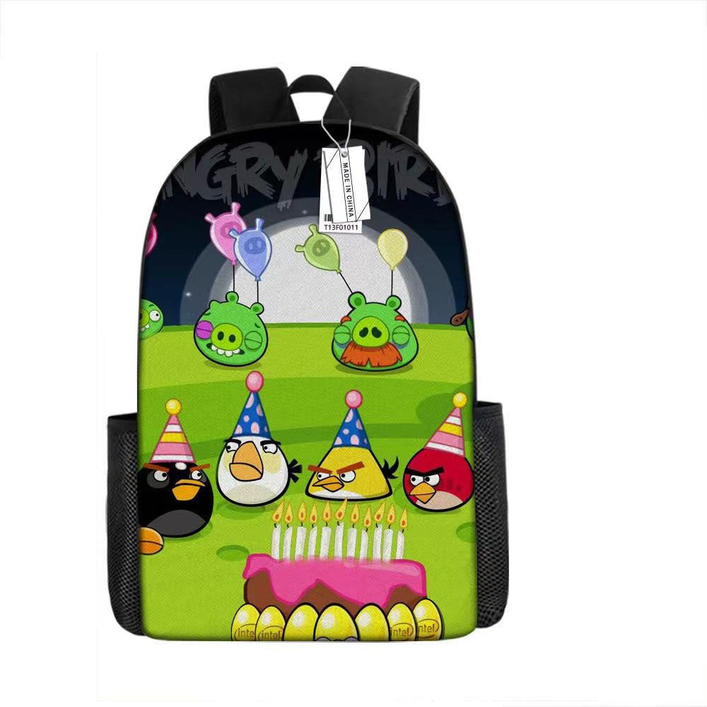 Angry Birds Backpack School Sports Bag