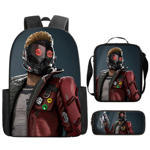 Guardians of the Galaxy Schoolbag Backpack Lunch Bag Pencil Case 3pcs Set Gift for Kids Students