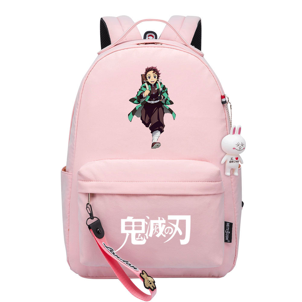 Demon Slayer Kimetsu No Yaiba Kamado Tanjiro Cosplay Backpack School Bag Water Proof