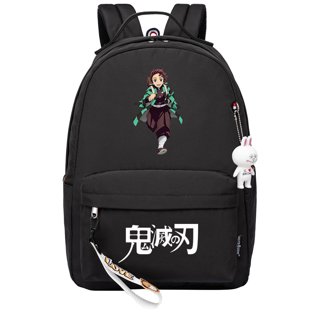 Demon Slayer Kimetsu No Yaiba Kamado Tanjiro Cosplay Backpack School Bag Water Proof