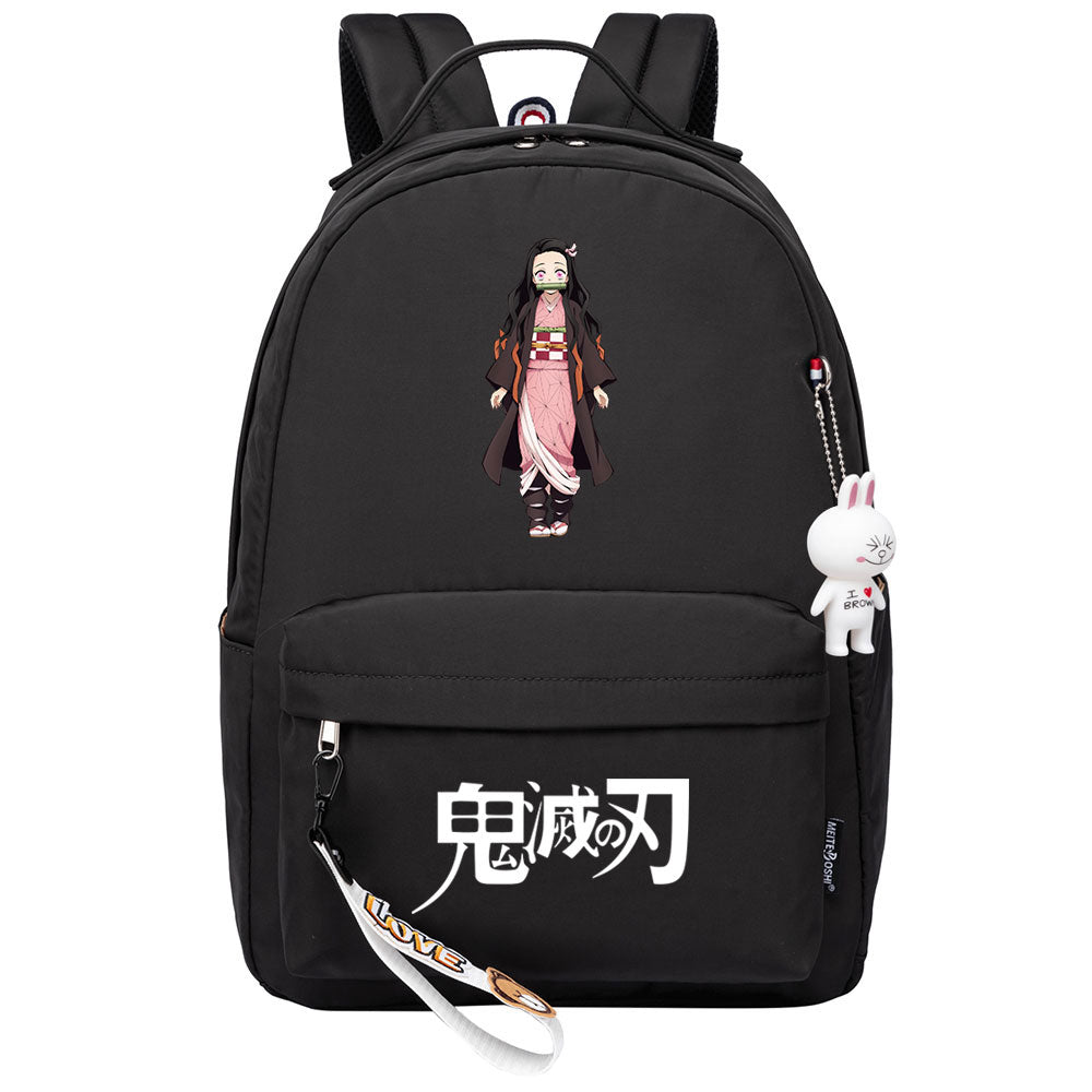 Demon Slayer Kimetsu No Yaiba Kamado Nezuko Cosplay Backpack School Bag Water Proof