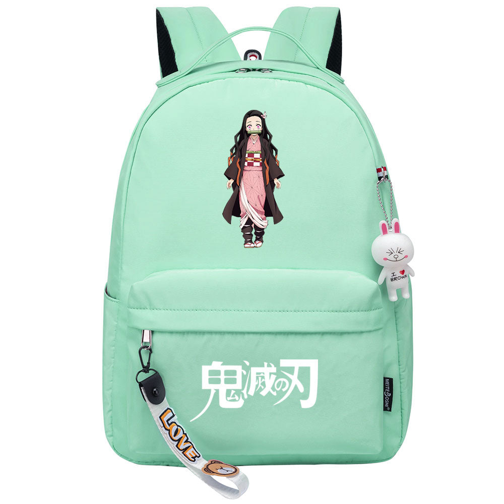Demon Slayer Kimetsu No Yaiba Kamado Nezuko Cosplay Backpack School Bag Water Proof