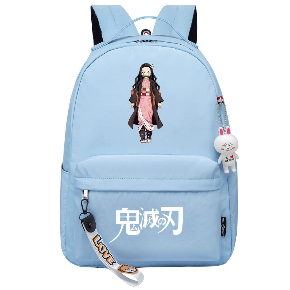 Demon Slayer Kimetsu No Yaiba Kamado Nezuko Cosplay Backpack School Bag Water Proof