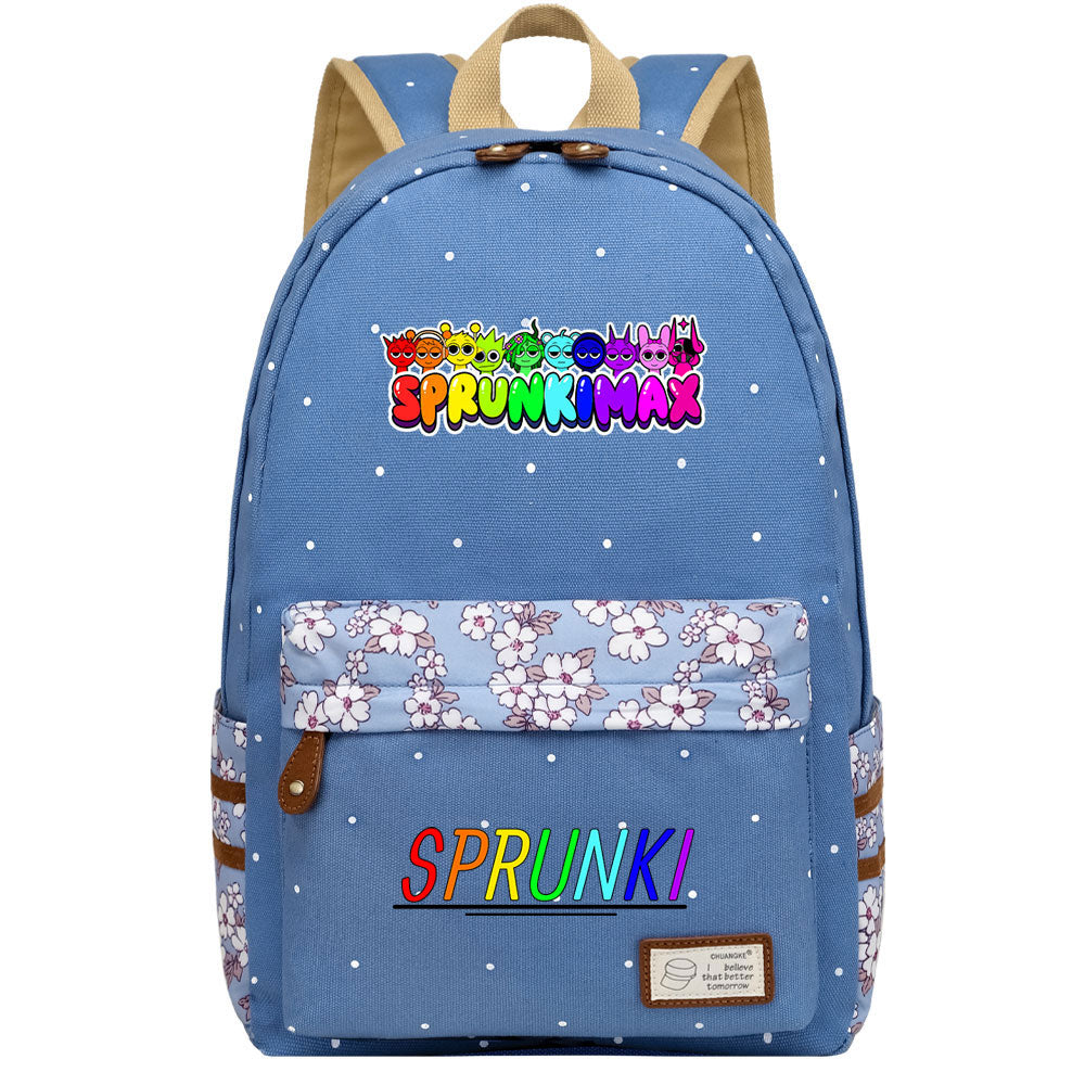 Sprunki Fashion Canvas Travel Backpack School Bag