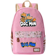 Dog Man Fashion Canvas Travel Backpack School Bag