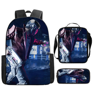 Guardians of the Galaxy Schoolbag Backpack Lunch Bag Pencil Case 3pcs Set Gift for Kids Students