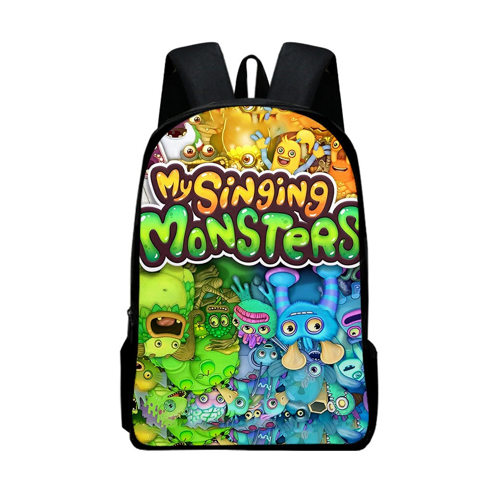My Singing Monsters  Backpack School Sports Bag for Kids Boy Girl