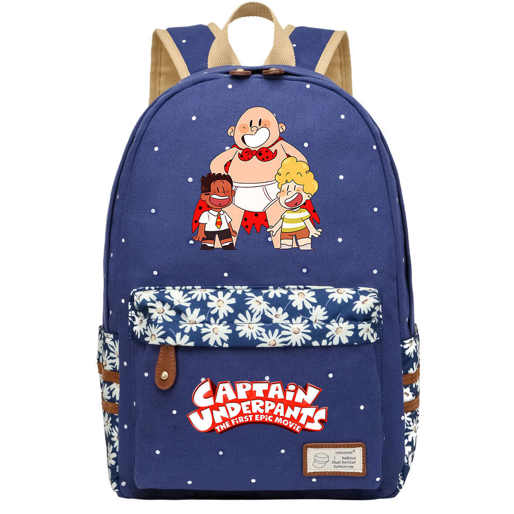 Captain Underpants Fashion Canvas Travel Backpack School Bag