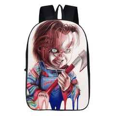Child's Play Chucky Horror Movie Backpack School Sports Bag