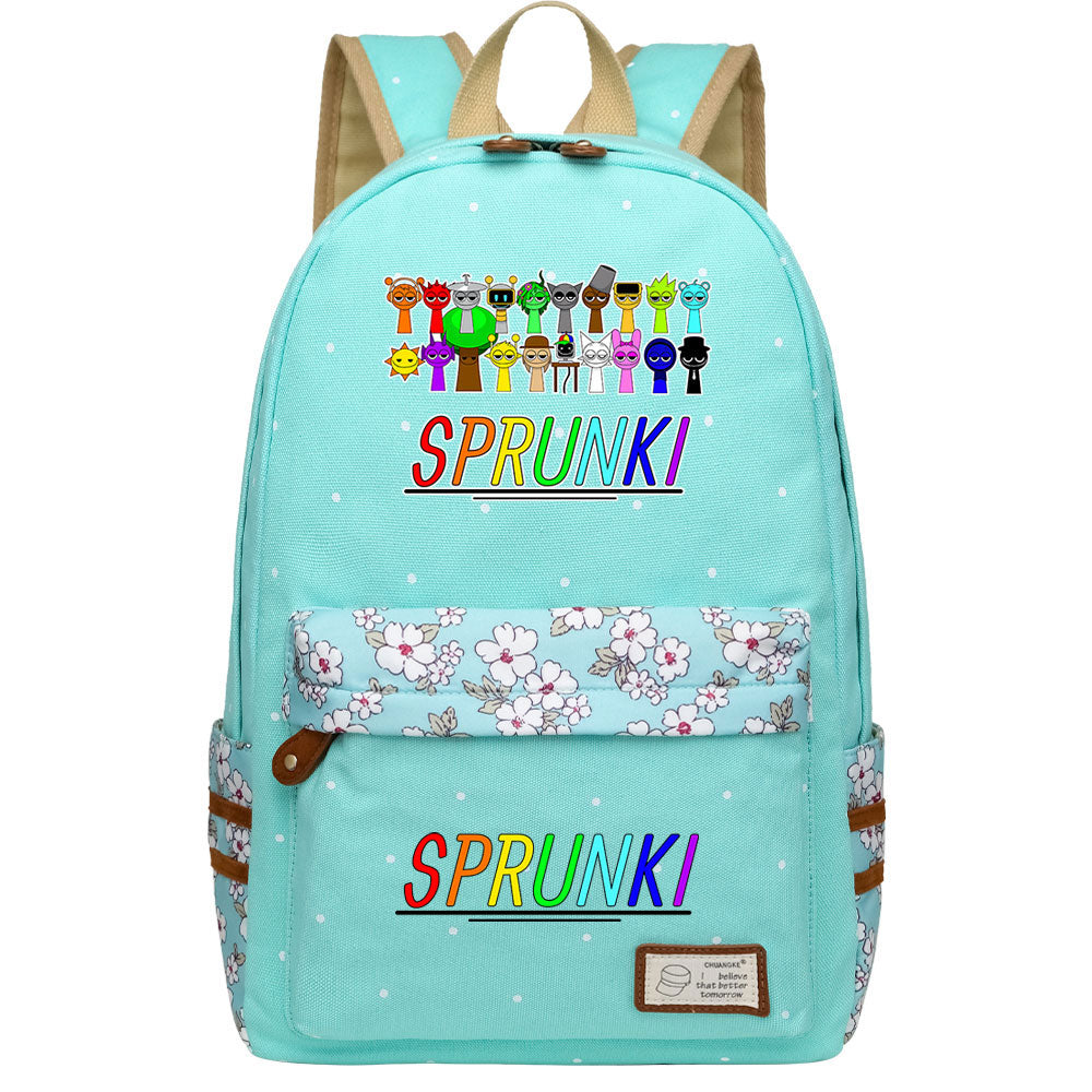 Sprunki Fashion Canvas Travel Backpack School Bag