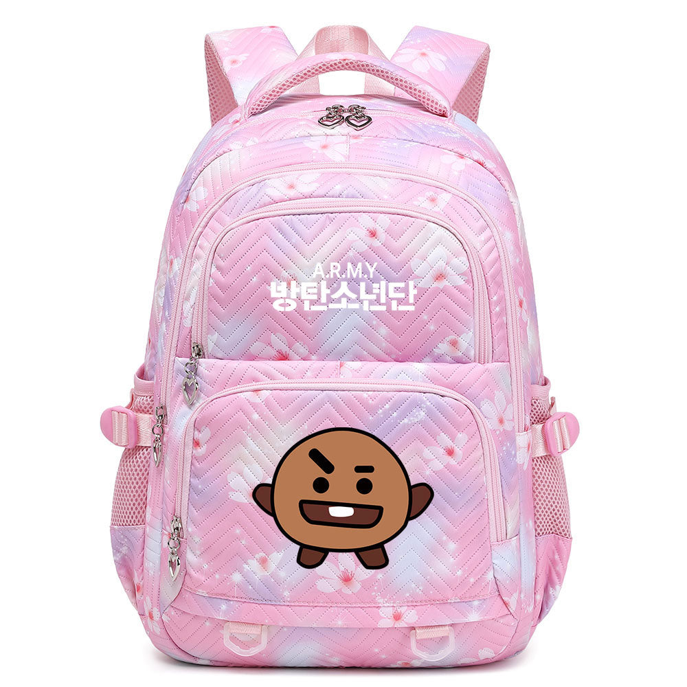 KPOP BTS Shooky Waterproof Backpacks Kids School Bags Teenagers Backpack