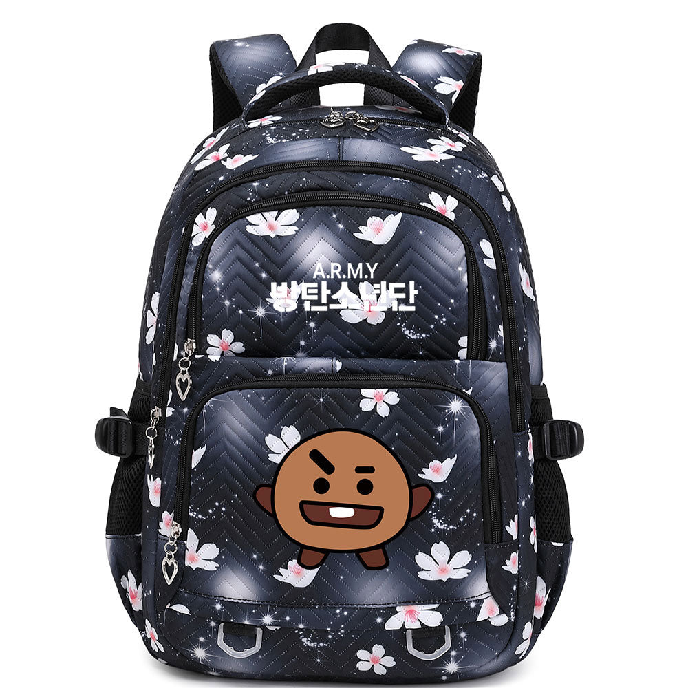 KPOP BTS Shooky Waterproof Backpacks Kids School Bags Teenagers Backpack