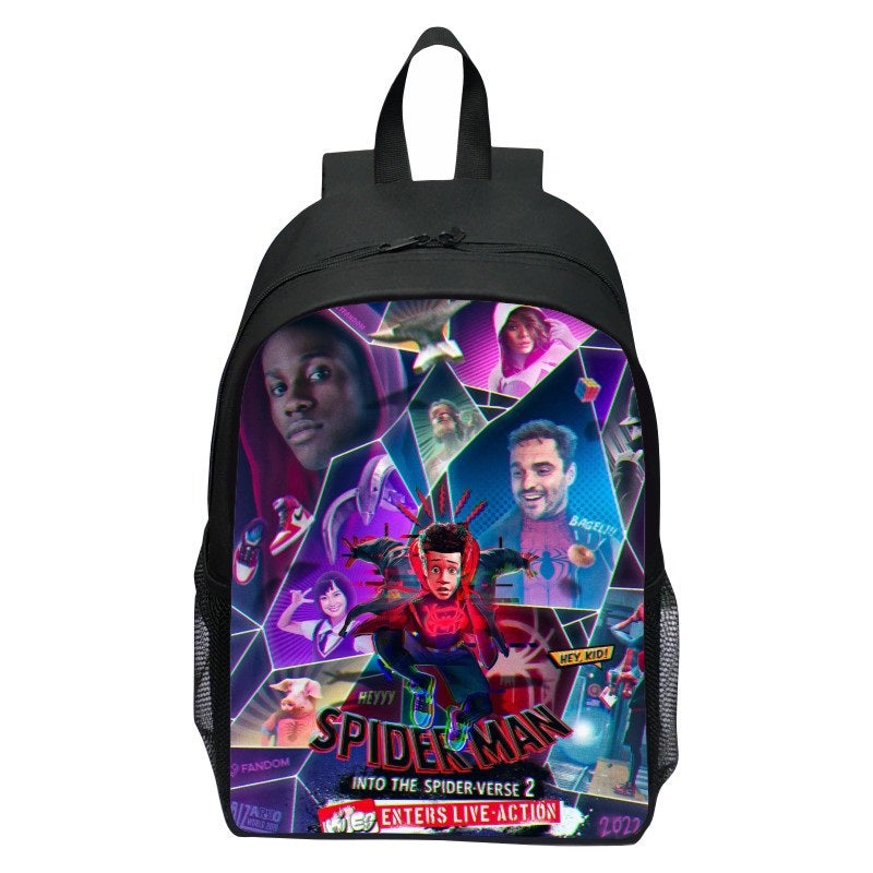 Spider Man  Across the Spider Verse  Backpack School Sports Bag for Kids Boy Girl