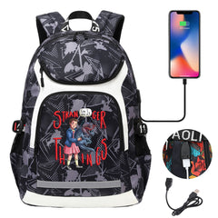 Strangers Things El USB Charging Backpack School NoteBook Laptop Travel Bags