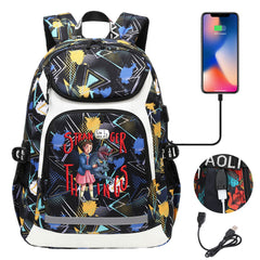 Strangers Things El USB Charging Backpack School NoteBook Laptop Travel Bags