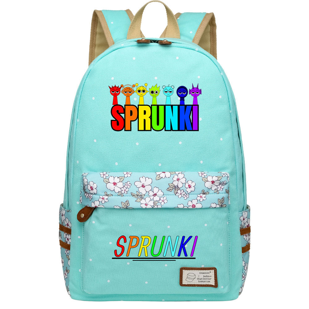 Sprunki Fashion Canvas Travel Backpack School Bag