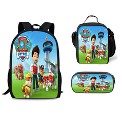 Paw Patrol Schoolbag Backpack Lunch Bag Pencil Case Set Gift for Kids Students
