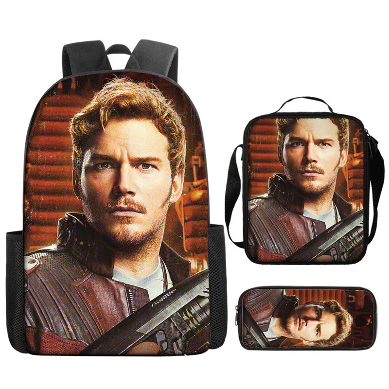Guardians of the Galaxy Schoolbag Backpack Lunch Bag Pencil Case 3pcs Set Gift for Kids Students