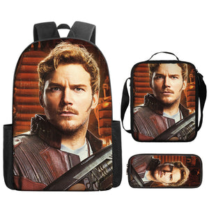 Guardians of the Galaxy Schoolbag Backpack Lunch Bag Pencil Case 3pcs Set Gift for Kids Students