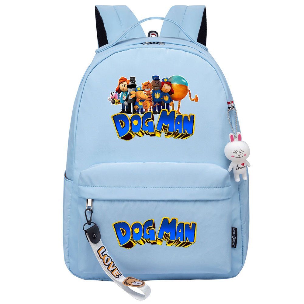 Dog Man Backpack Shoolbag Notebook Bag Gifts for Kids Students