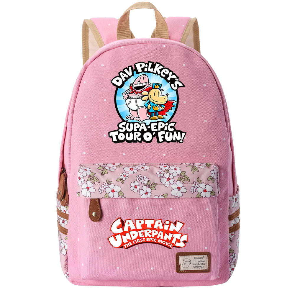 Captain Underpants Fashion Canvas Travel Backpack School Bag