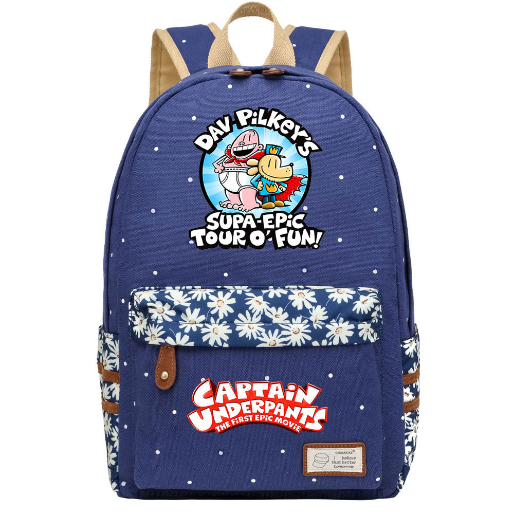 Captain Underpants Fashion Canvas Travel Backpack School Bag