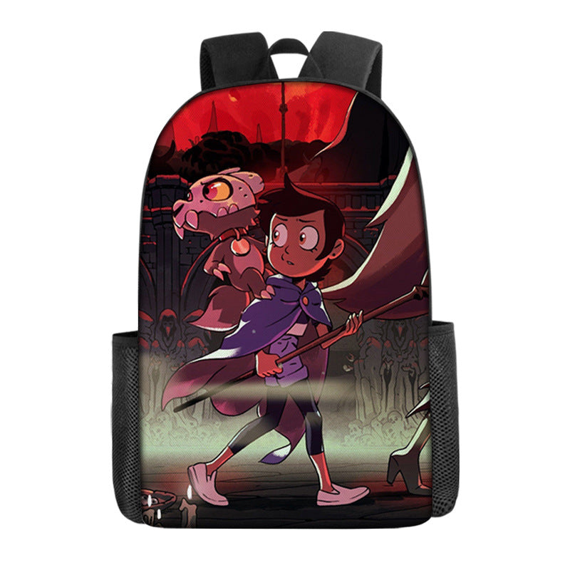 The Owl House Raine Whispers Hunter  Backpack School Sports Bag for Kids Boy Girl