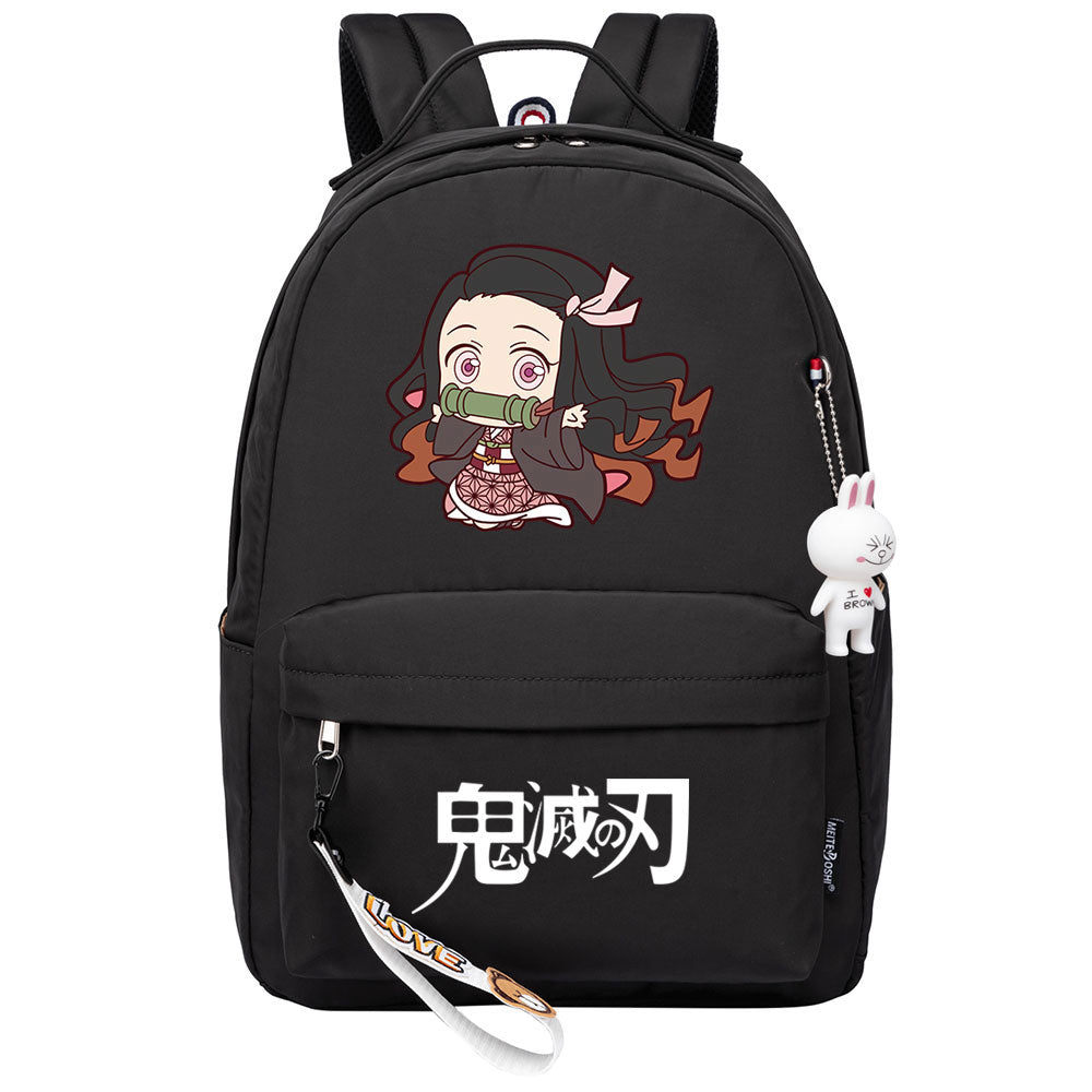 Demon Slayer Kimetsu No Yaiba Kamado Nezuko Cosplay Backpack School Bag Water Proof