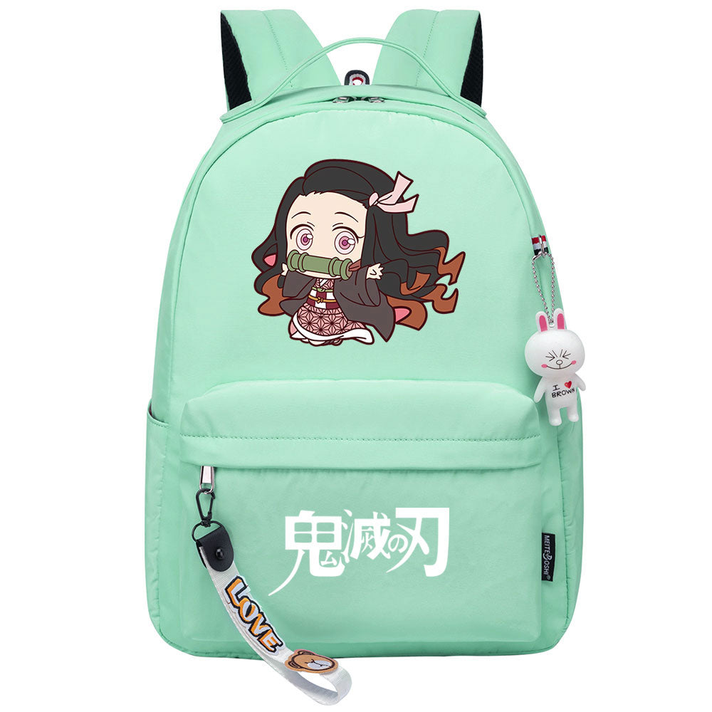 Demon Slayer Kimetsu No Yaiba Kamado Nezuko Cosplay Backpack School Bag Water Proof