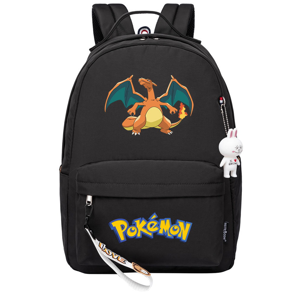 Pokemon Charizard Backpack Shoolbag Notebook Bag Gifts for Kids Students