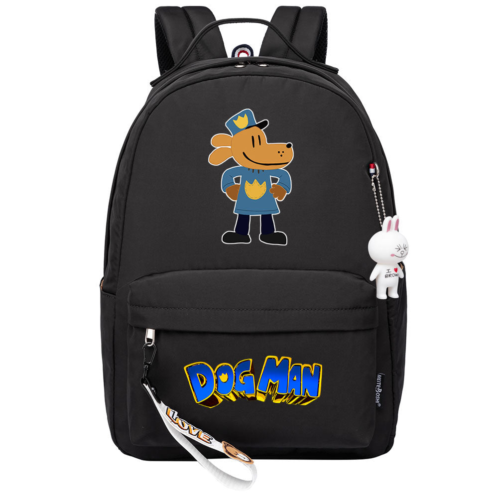 Dog Man Backpack Shoolbag Notebook Bag Gifts for Kids Students