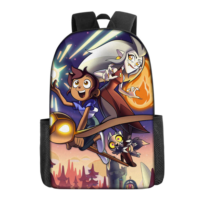 The Owl House Raine Whispers Hunter  Backpack School Sports Bag for Kids Boy Girl