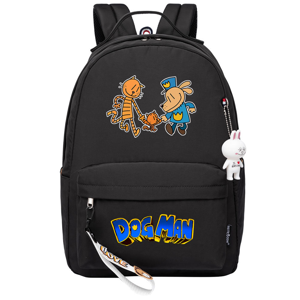 Dog Man Backpack Shoolbag Notebook Bag Gifts for Kids Students