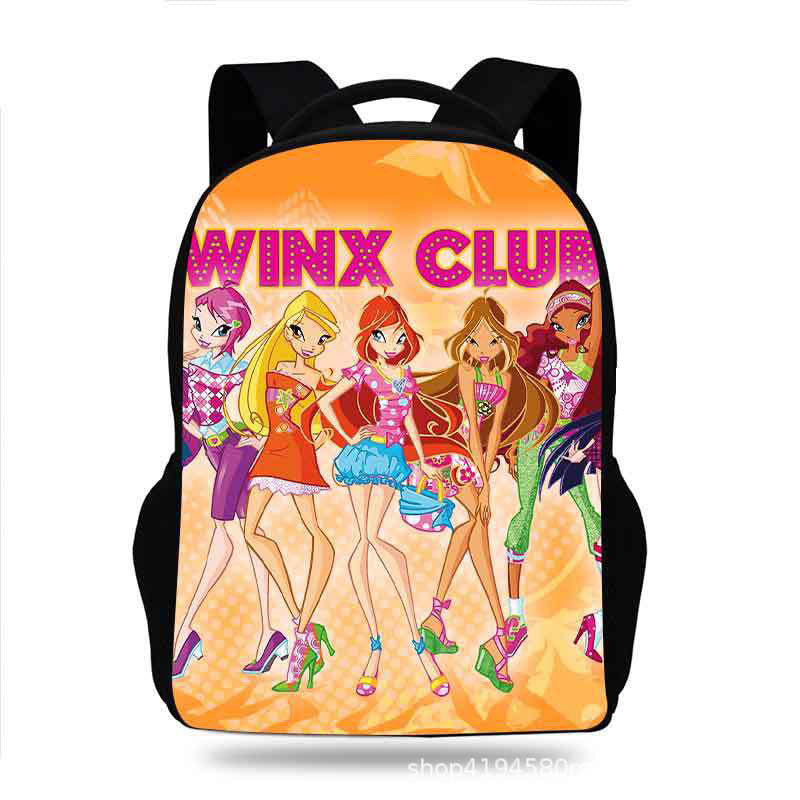 Winx Club Backpack School Sports Bag for Kids Boy Girl Kindergarten