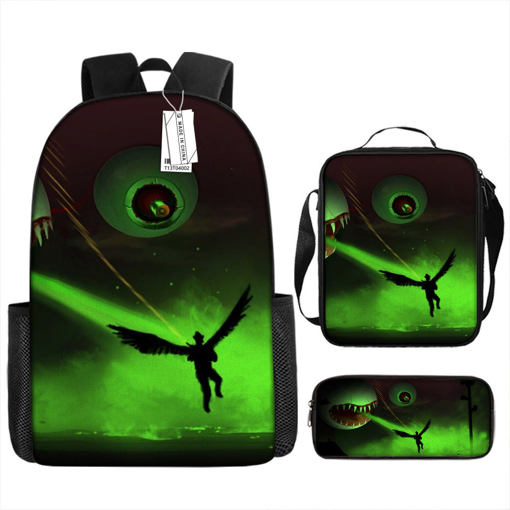 Terraria Schoolbag Backpack Lunch Bag Pencil Case 3pcs Set Gift for Kids Students