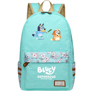 Bluey Fashion Canvas Travel Backpack School Bag