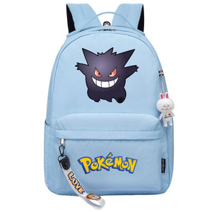 Pokemon Gengar USB Charging Backpack Shoolbag Notebook Bag Gifts for Kids Students
