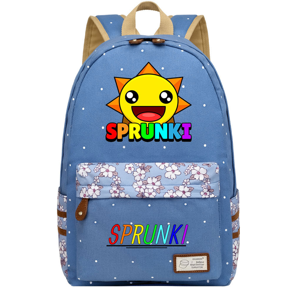 Sprunki Fashion Canvas Travel Backpack School Bag