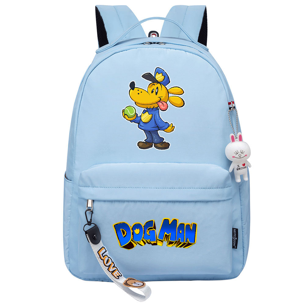 Dog Man Backpack Shoolbag Notebook Bag Gifts for Kids Students