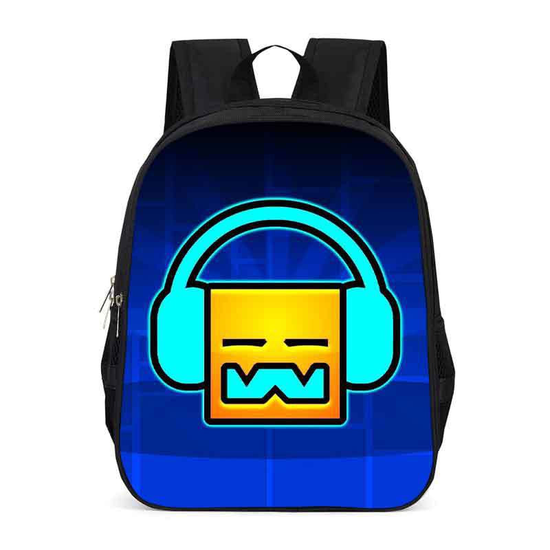 Geometry Dash Backpack School Sports Bag for Kids Boy Girl Kindergarten