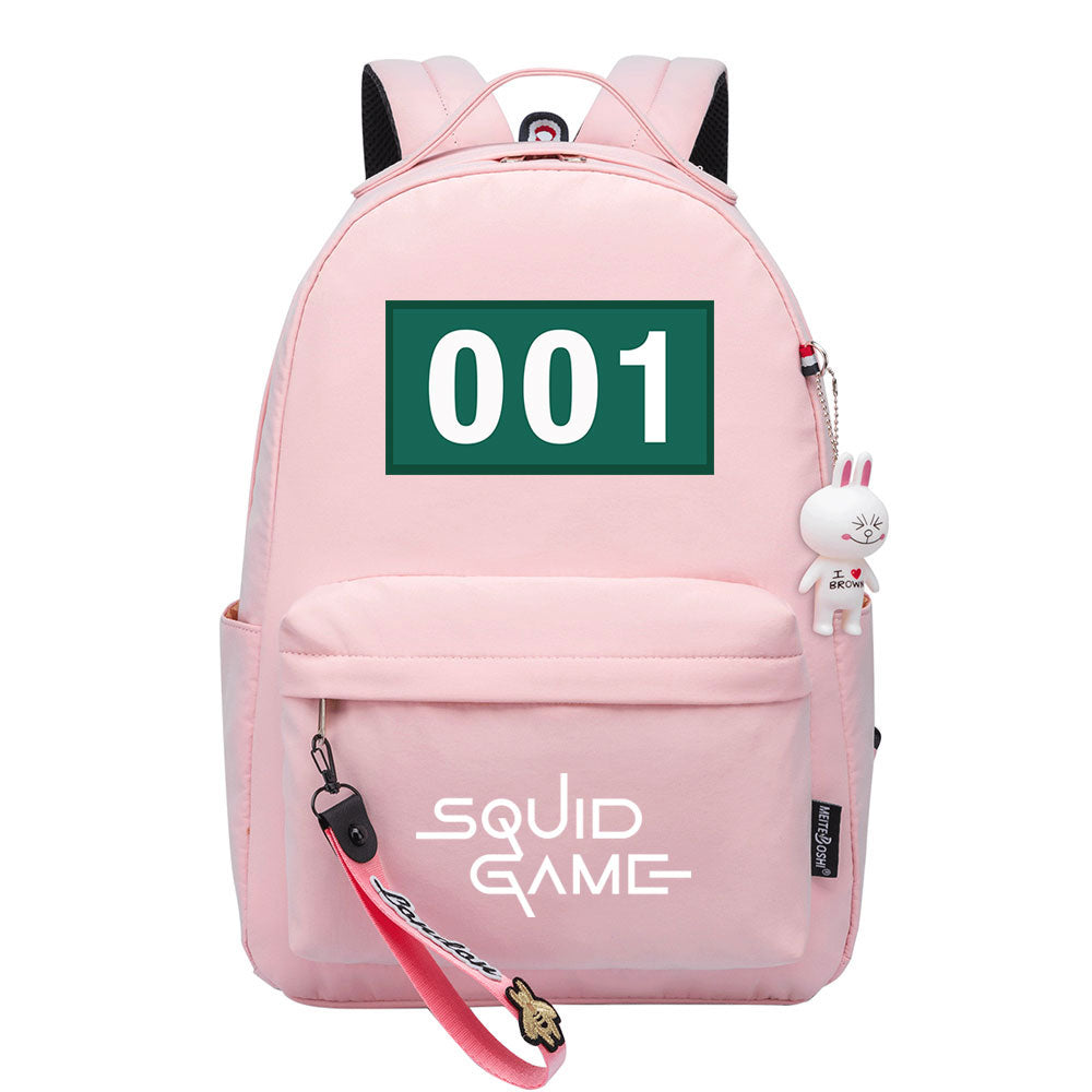 Squid Game Backpack Shoolbag Notebook Bag Gifts for Kids Students