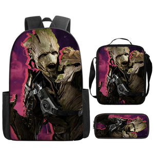 Guardians of the Galaxy Schoolbag Backpack Lunch Bag Pencil Case 3pcs Set Gift for Kids Students